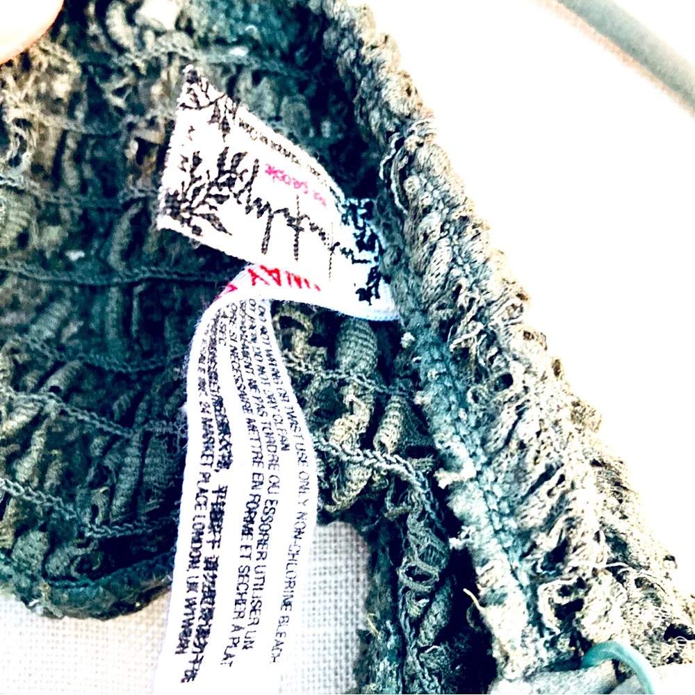 Free People Olive Green Lace Bralette Small - Picture 8 of 8